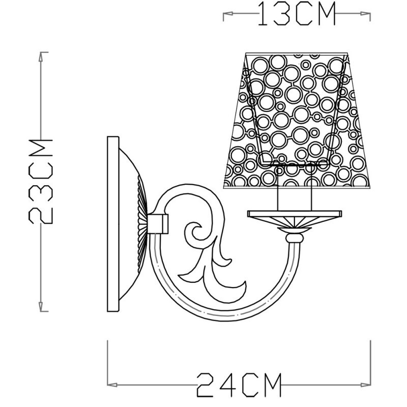 Бра Arte Lamp A5468AP-1WG