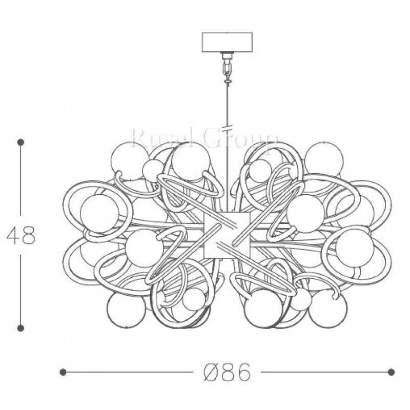 Подвесной светильник Italamp Caos 486/16