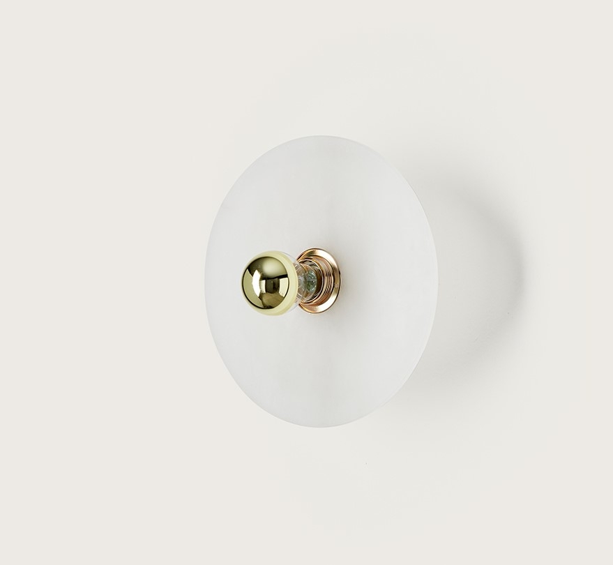 Бра Alba 25 см алебастр + цоколь 5 см черный металл Aromas del Campo