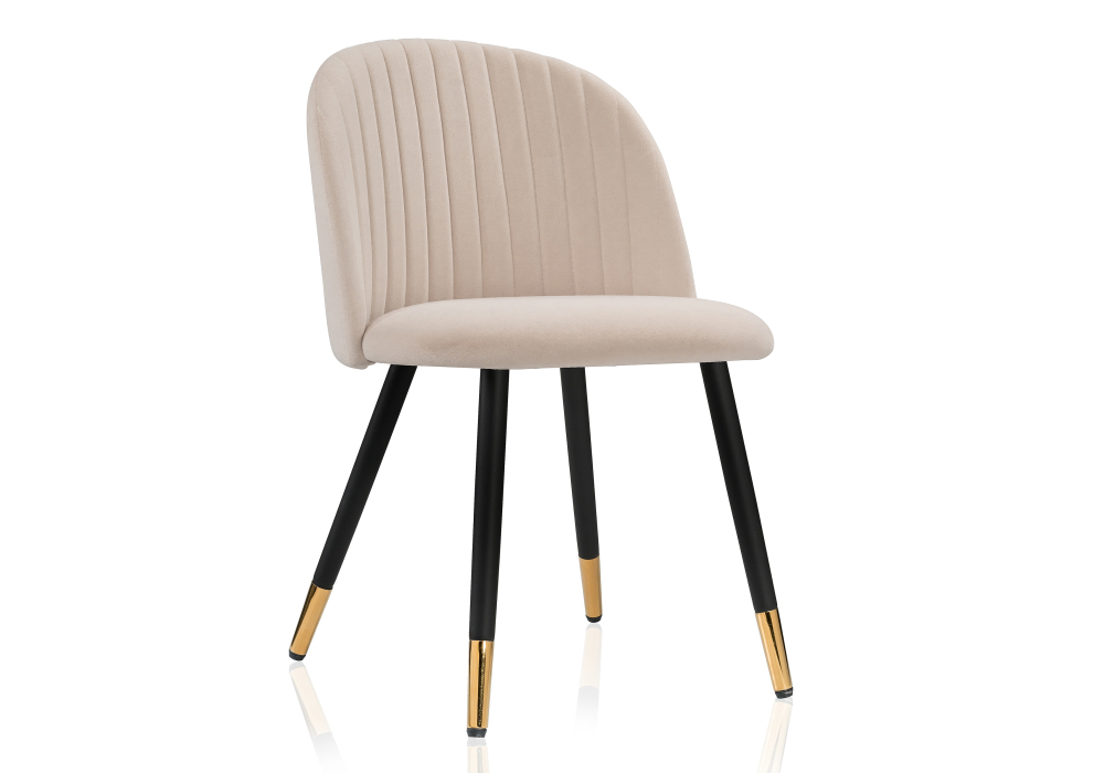 Стул Woodville Gabi beige / black / gold 15116