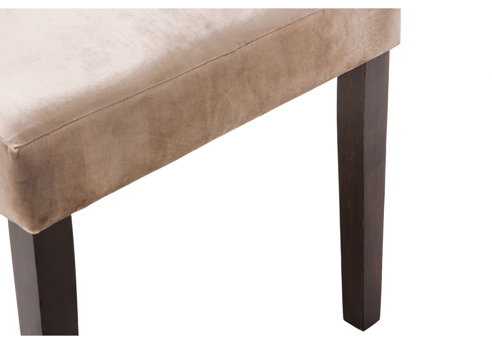Стул деревянный Woodville Elegance dark walnut / fabric beige 11138
