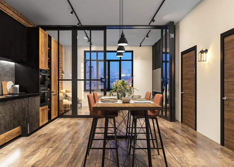 Светильник настенный Elektrostandard 1008D BRICK черный