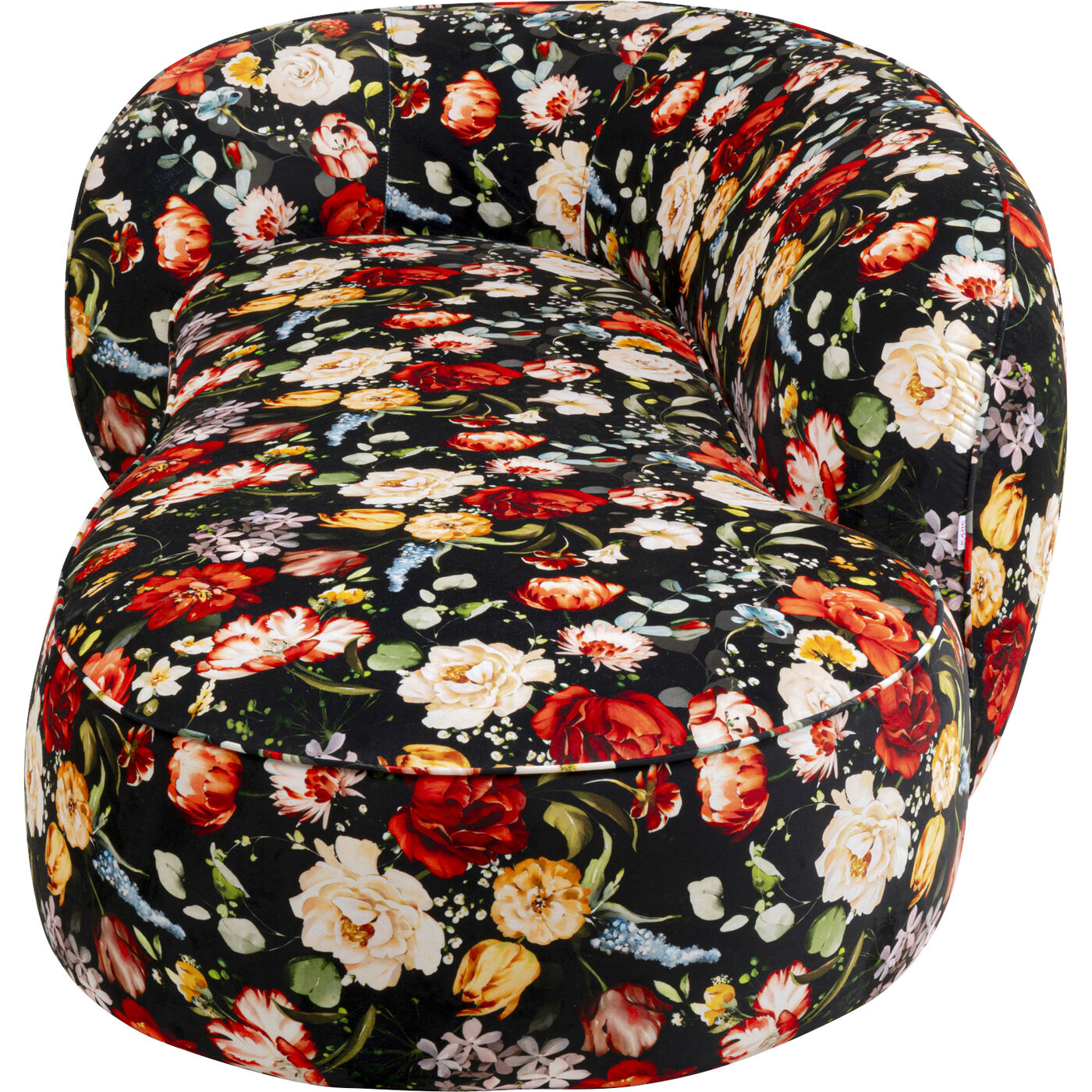 Диван Wonder Flowers Schwarz 250cm KARE 71391