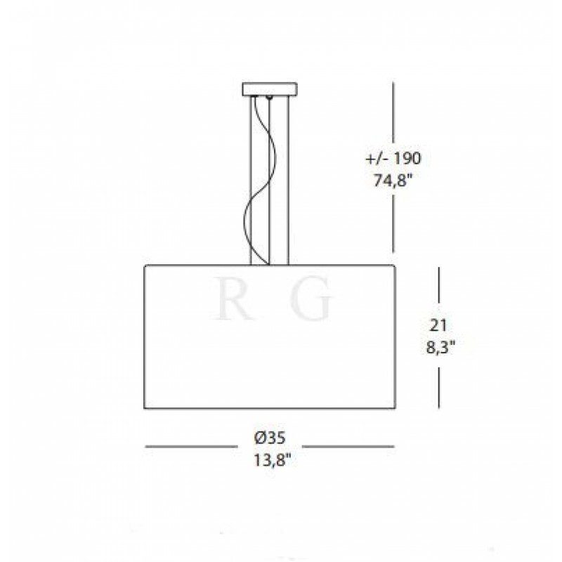 Подвесной светильник Morosini Round SO 35 Подвесной светильник Morosini Round SO 35