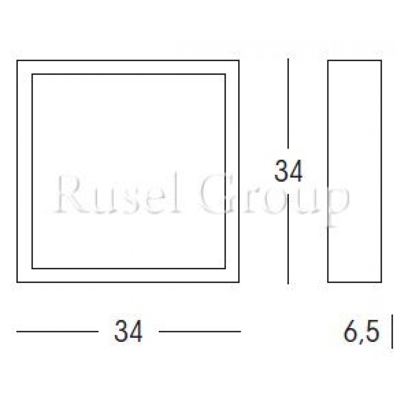 Настенно-потолочный светильник Linea Light Box 71654