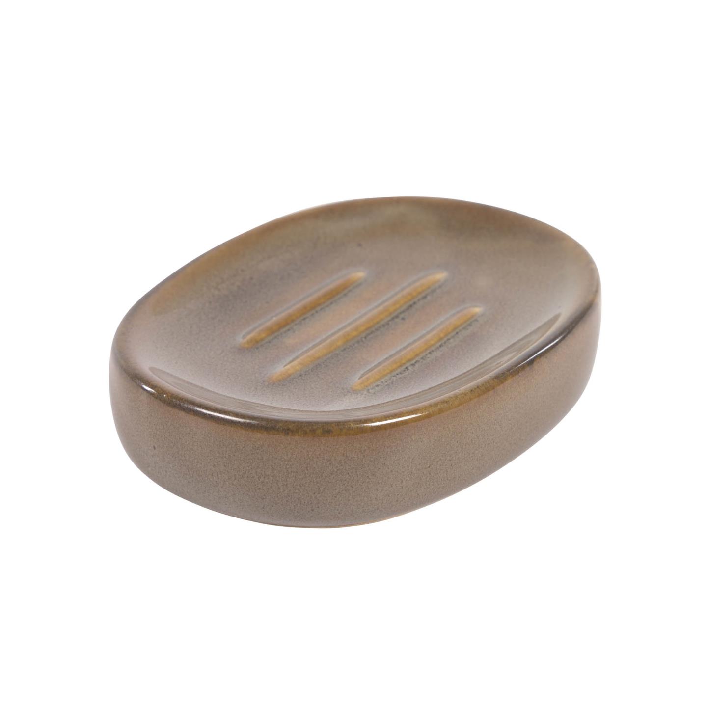 Мыльница керамическая Berdolina коричневая La Forma (ex Julia Grup)