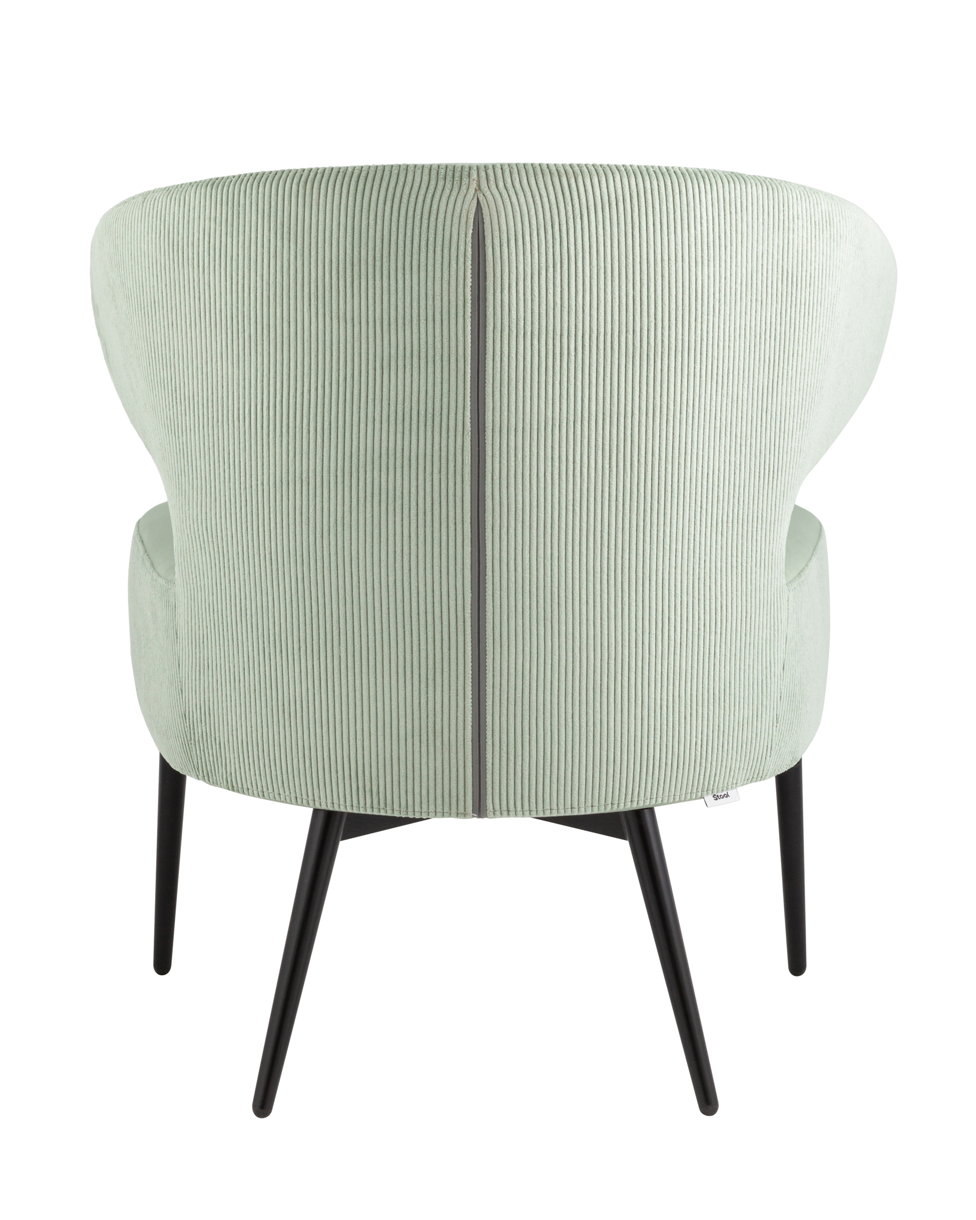 Кресло лаунж Royal Stripes велюр фисташковый Stool Group