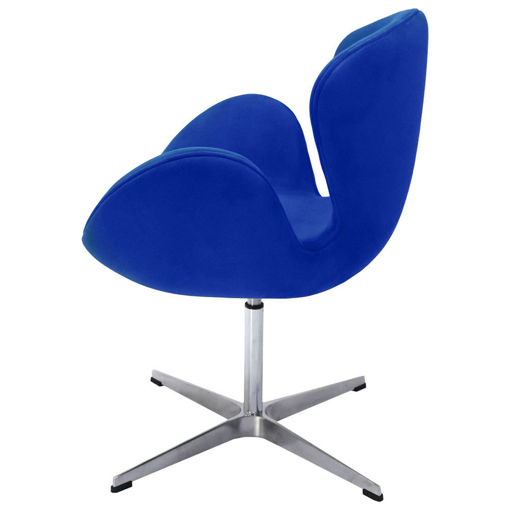 Кресло SWAN CHAIR синий, искусственная замша Bradex Home FR 0652