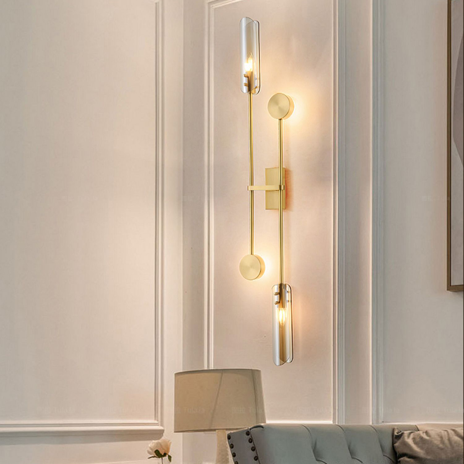 Настенный светильник ANDREAS Brass Grey by ImperiumLoft