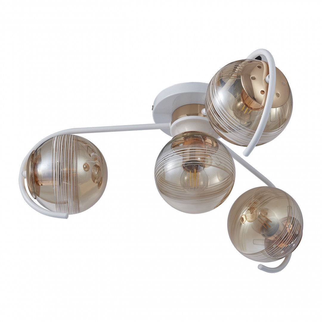 Люстра с плафонами 326208/3+1 WH+FG Arte Milano