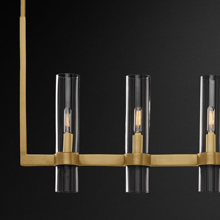 Люстра Restoration Hardware Ravelle Linear 59" Brass