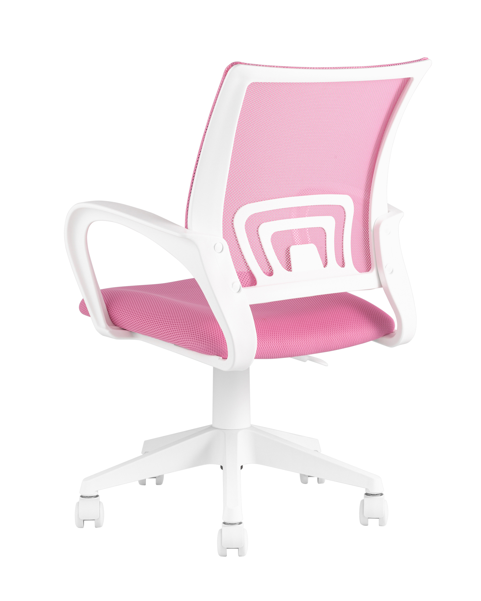 Кресло офисное TopChairs ST-BASIC-W розовый крестовина пластик белый Stool Group