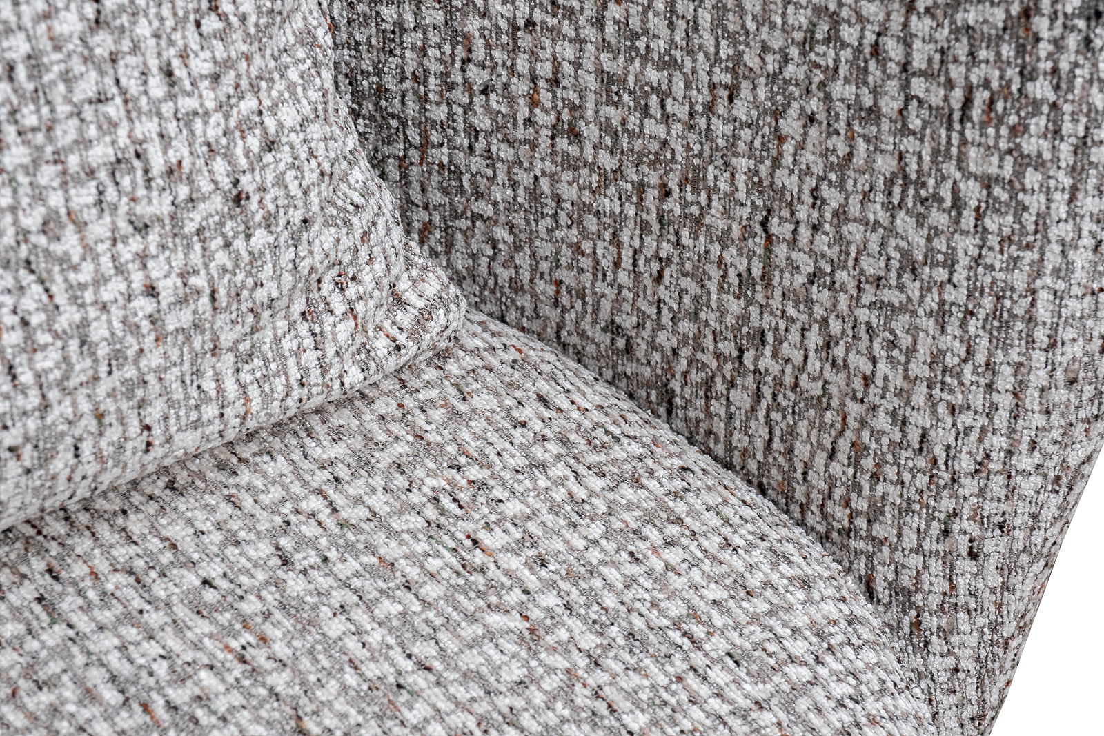 Кресло Verona вращающееся серый шеннил/бронза Garda Decor VERONA-Seppia-SER-Bronza