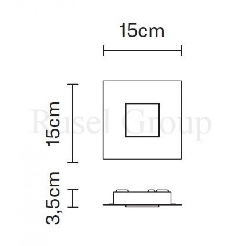 Настенно-потолочный светильник Fabbian QUARTER F38 G07 01