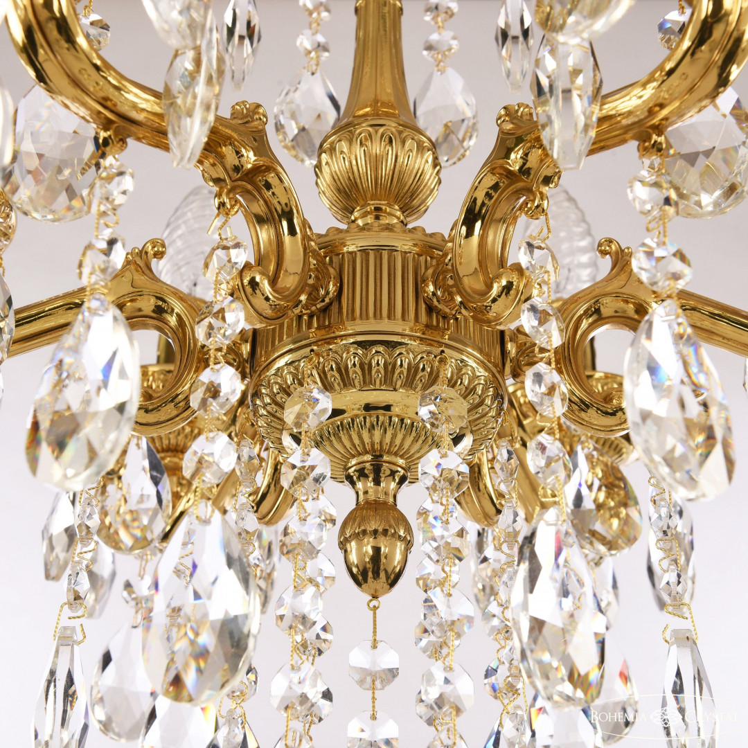 Люстра бронзовая с хрусталём 75102/6/125 B G