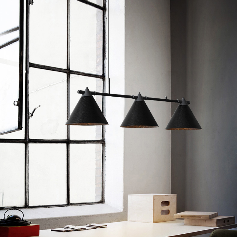 Подвесной реечный светильник CONE 4 Orange by ImperiumLoft