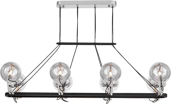 Подвесная люстра Lumina Deco LDP 9110-8-PR BK+CHR