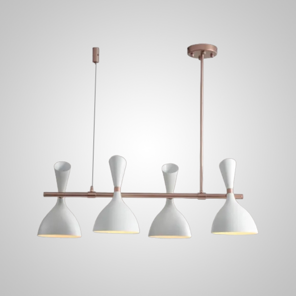 Подвесной реечный светильник TRUMPET LINE L85 White by ImperiumLoft