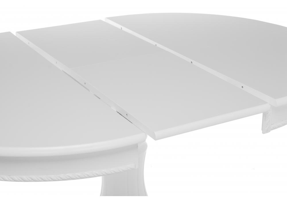 Стол деревянный Woodville Павия 90(120)х90х80 белый 406088