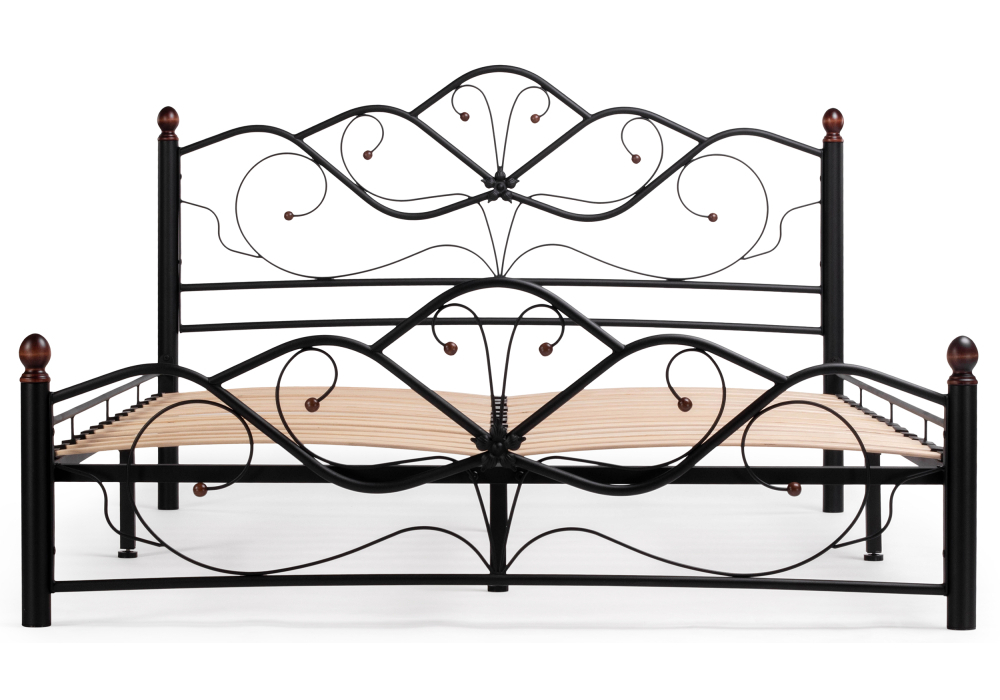 Кровать Woodville Виктори 2 160х200 черная 402992