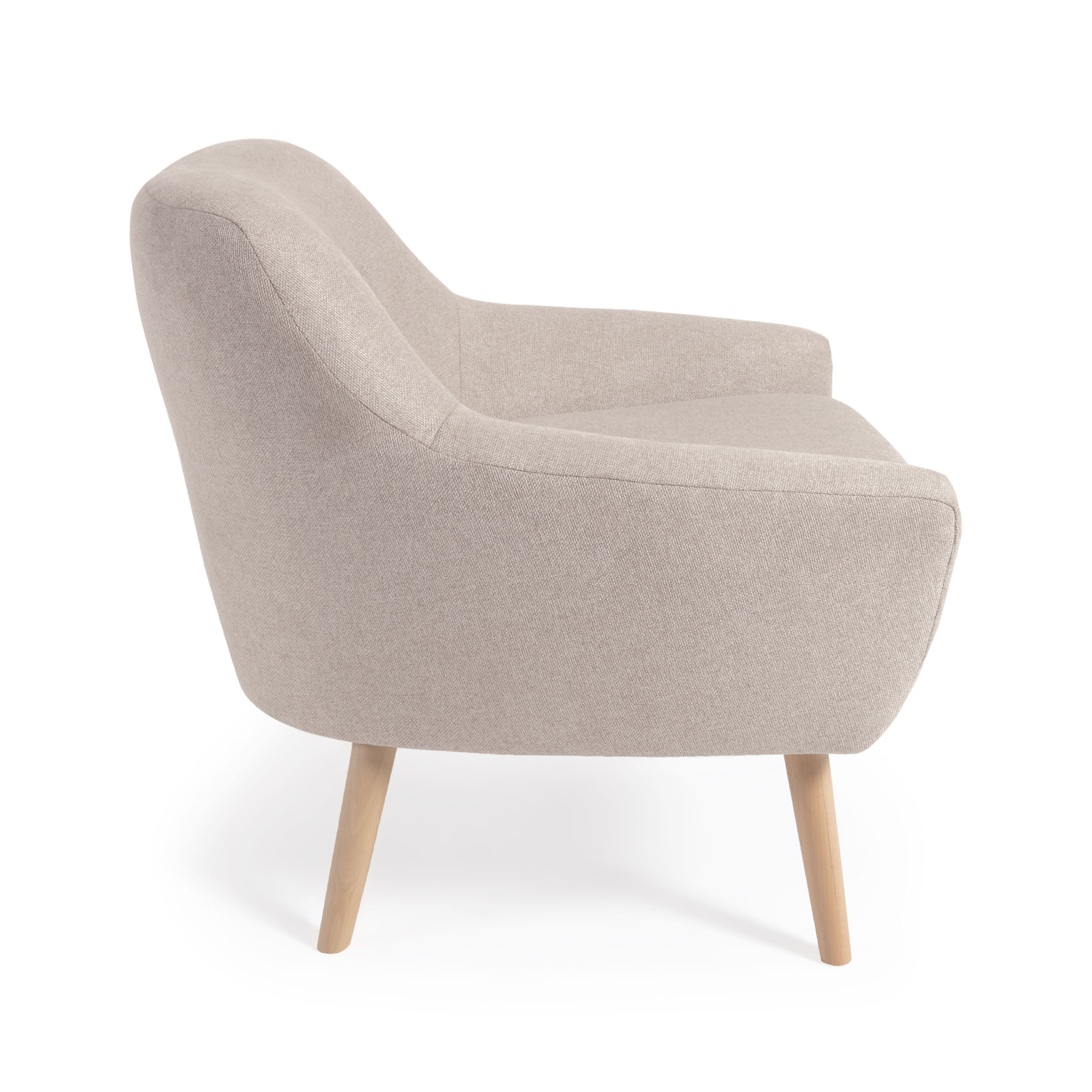 Candela Кресло из бежевой ткани La Forma (ex Julia Grup)