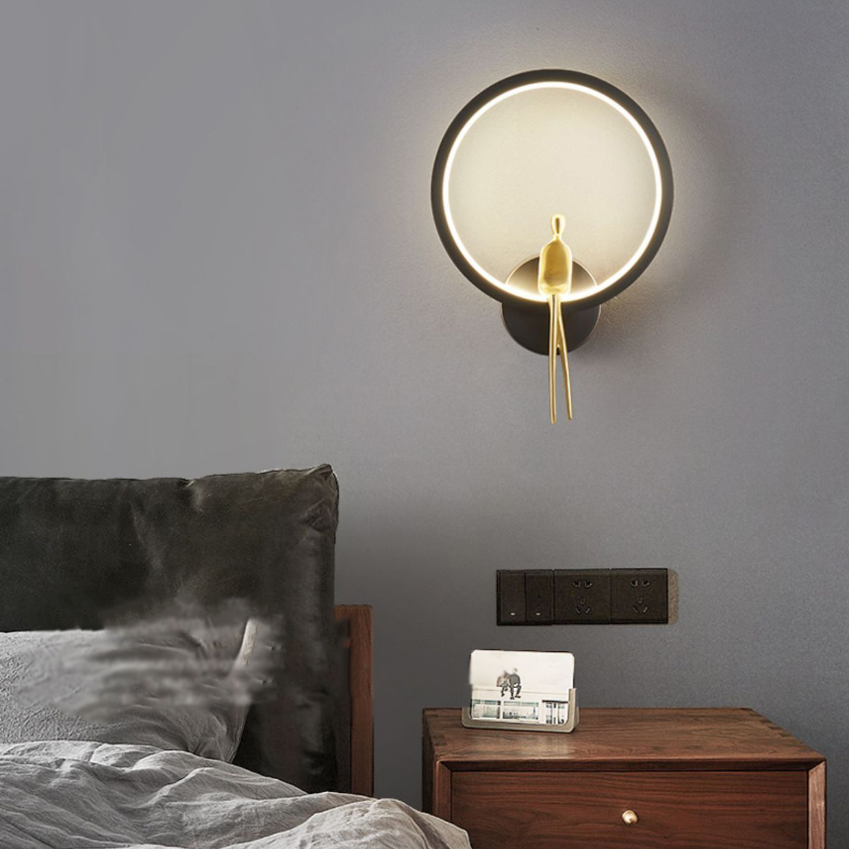 Настенный светильник REMUS WALL Black by ImperiumLoft