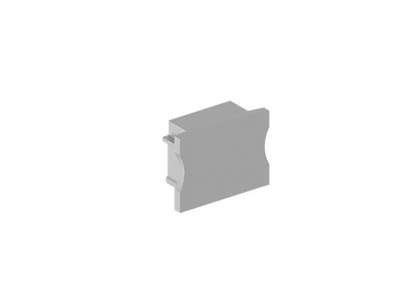 Боковая  глухая заглушка для профиля Donolux DNCAP18505Grey