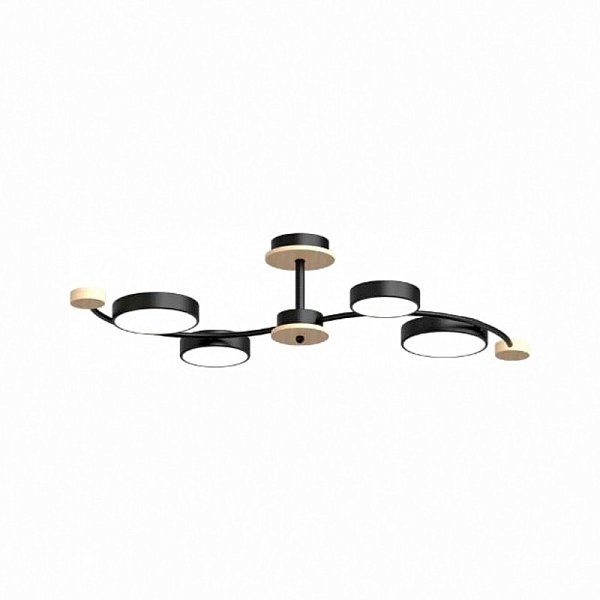 Люстра на штанге LED4U L3206-800 BK