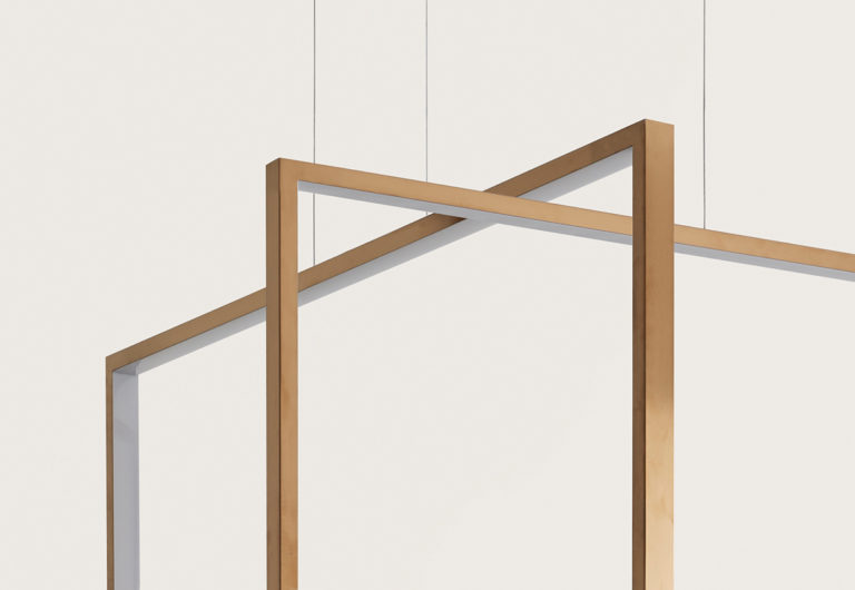 Подвесной светильник Frame 120x50 cm бронзовый Aromas del Campo