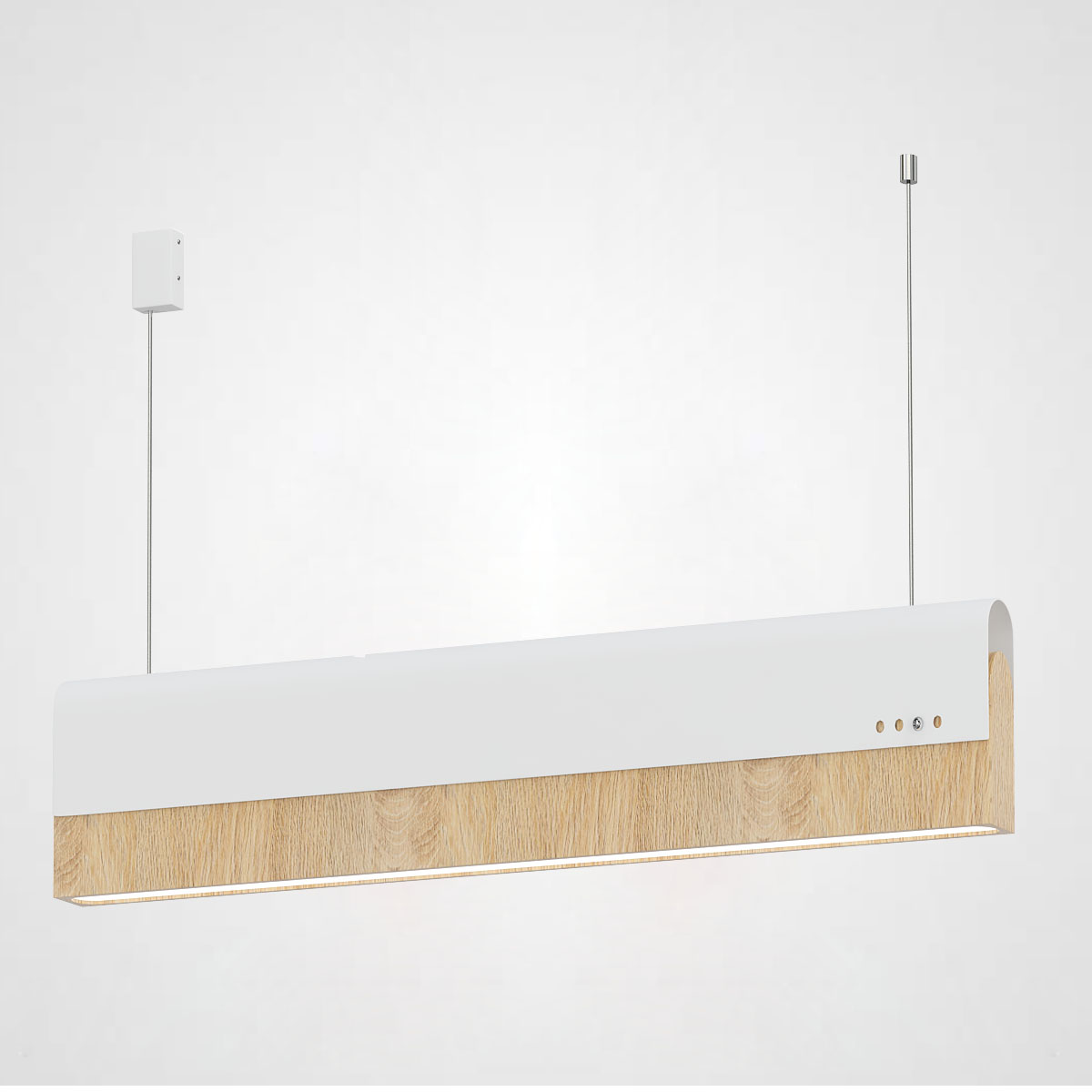 РЕЕЧНЫЙ ПОДВЕСНОЙ СВЕТИЛЬНИК BOOK 3 L90 White by ImperiumLoft