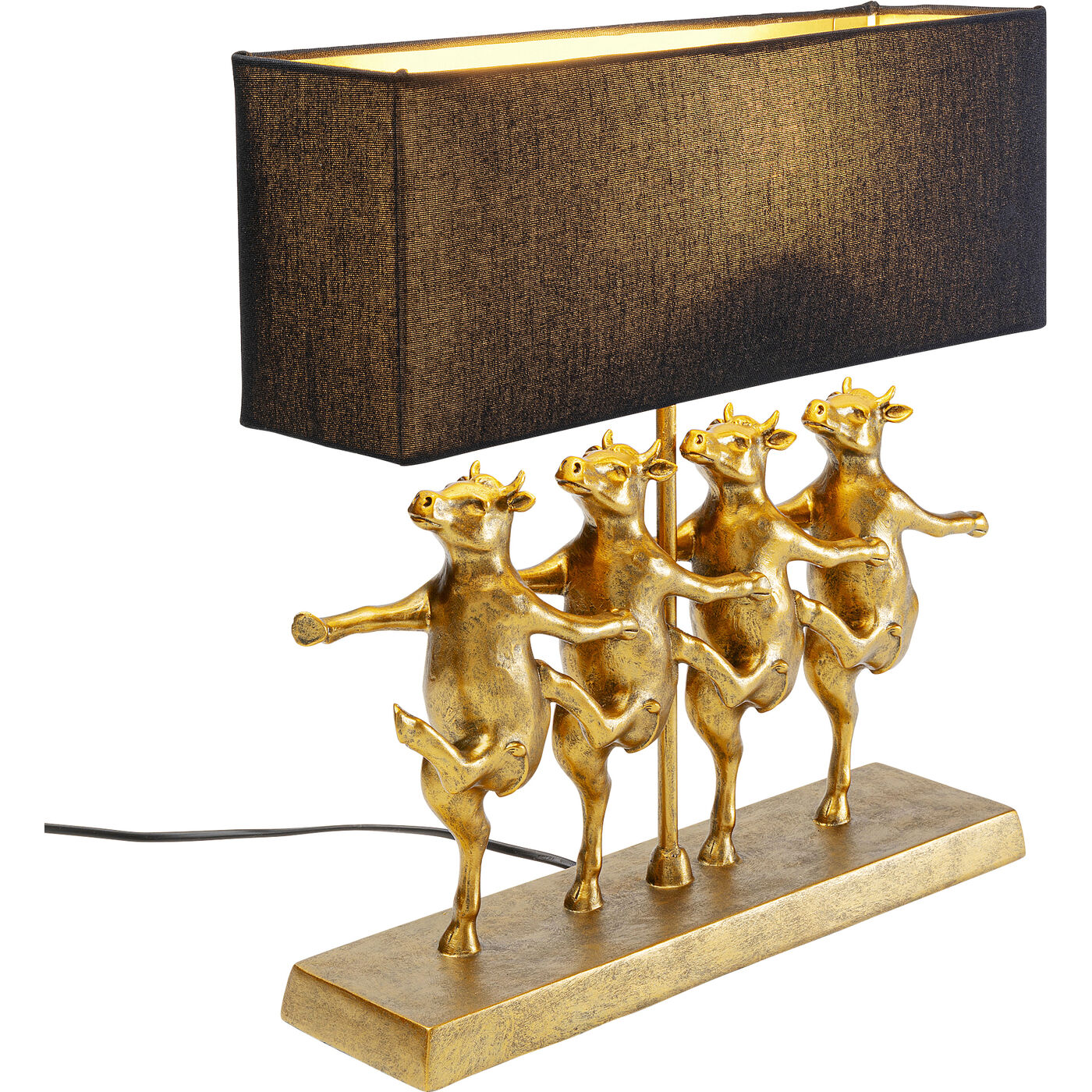 Светильник настольный Dancing Cows Black KARE 56252