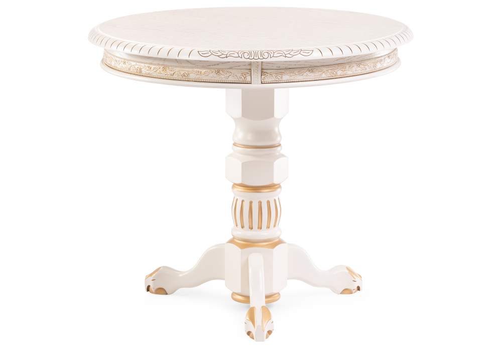 Журнальный стол Woodville Бернард крем с золотой патиной 450831