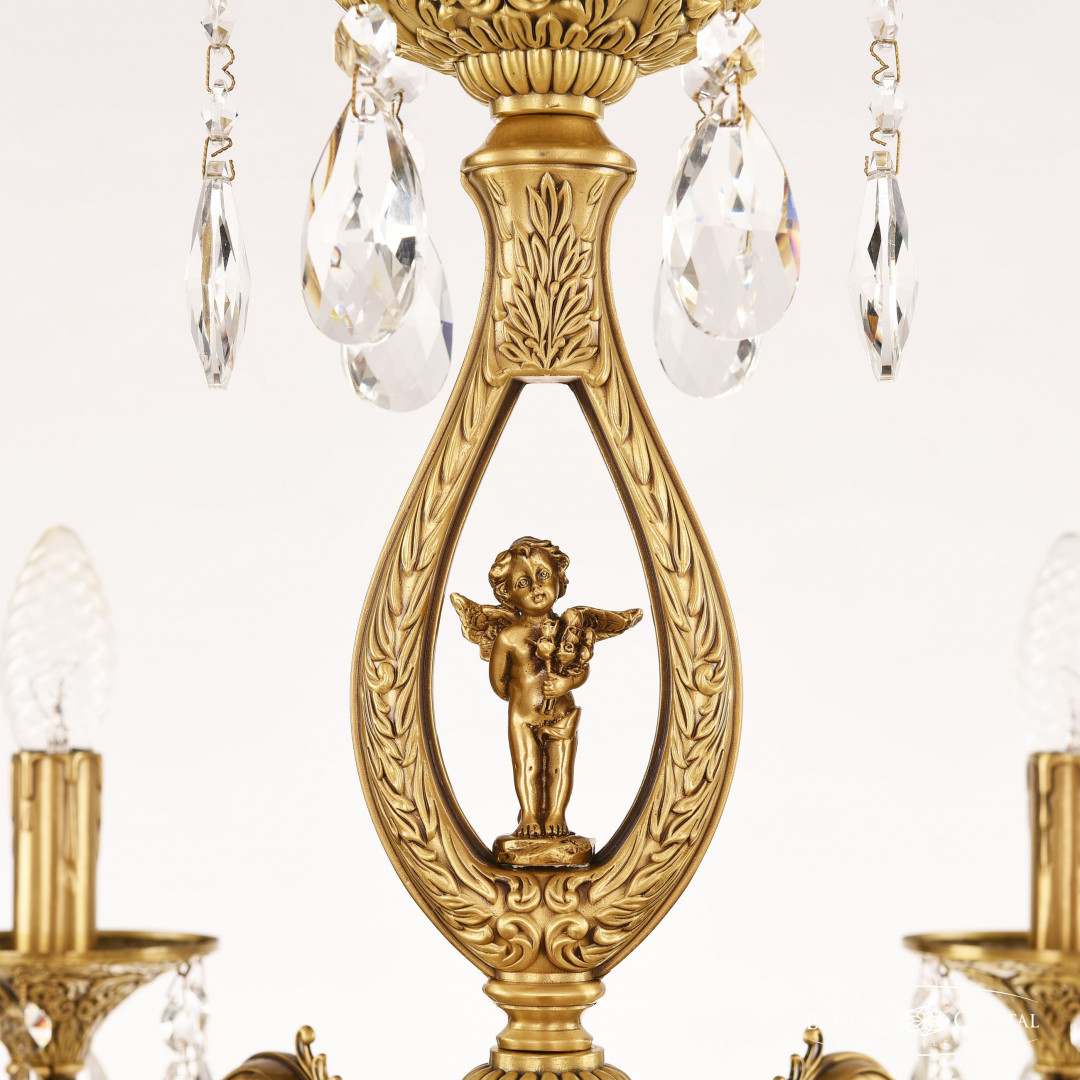 Люстра бронзовая с хрусталём 71401/6/210 A FP FA10S