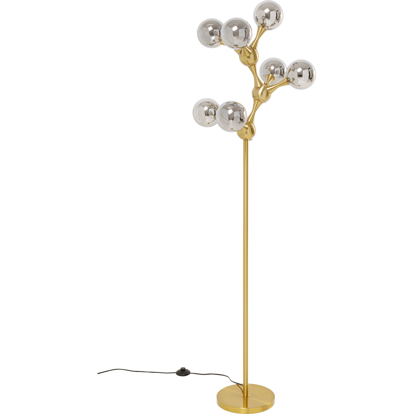 Светильник напольный Atomic Balls Brass 174cm KARE 56677