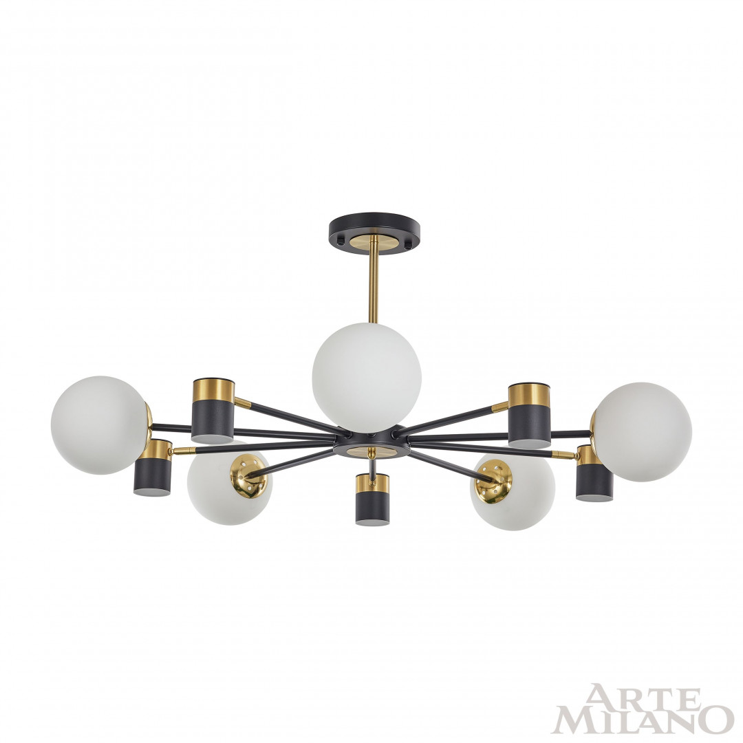 Люстра светодиодная 274802/10 BK/GD Arte Milano