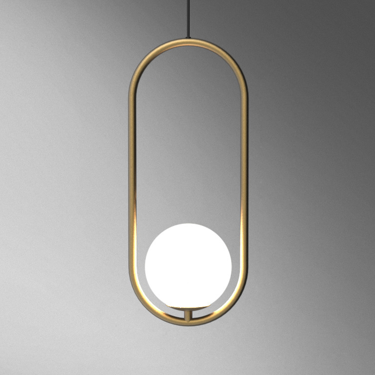 Подвесной светильник Matthew McCormick hoop 40 Chrome MILA Pendant by ImperiumLoft