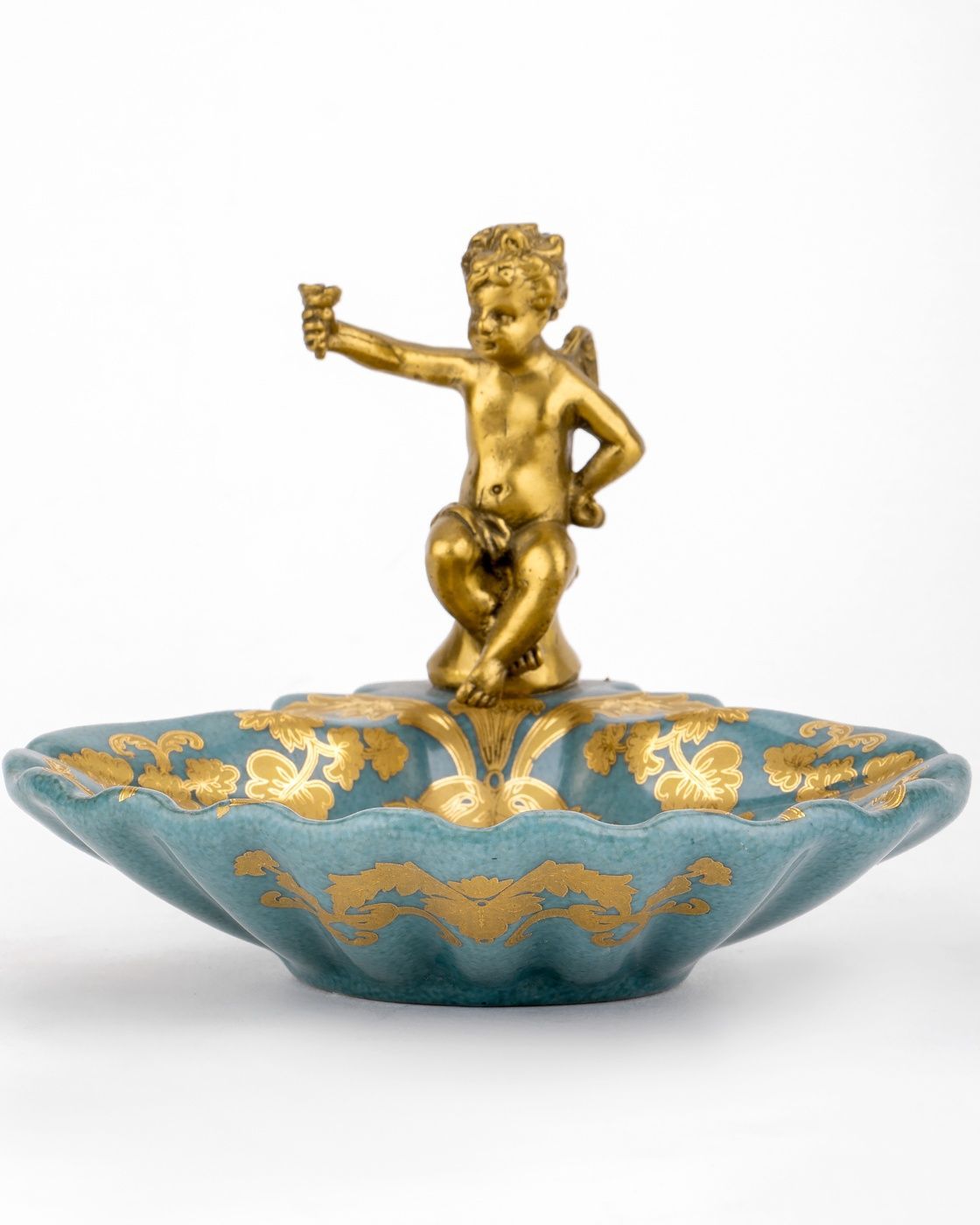 Блюдо с ангелом Glasar 31G0050/C562C/NB4199