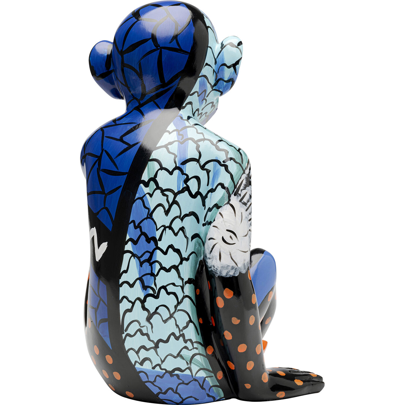 Фигура декоративная Graffiti Monkey Blue 39cm KARE 56827