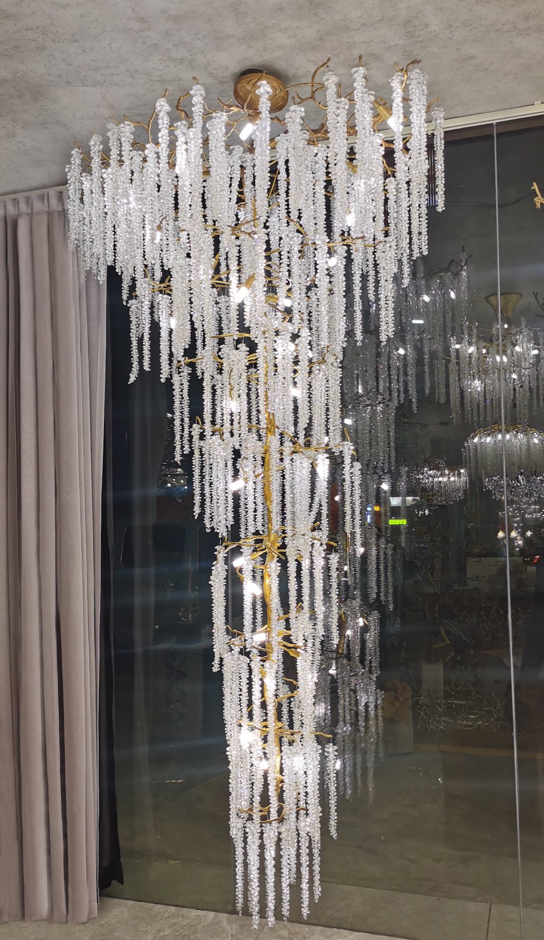 Люстра каскадная цвет золото Garda Decor 86-70632