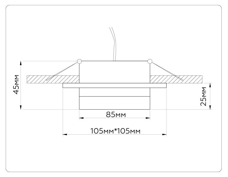 Встраиваемый светильник Ambrella Light TN52421