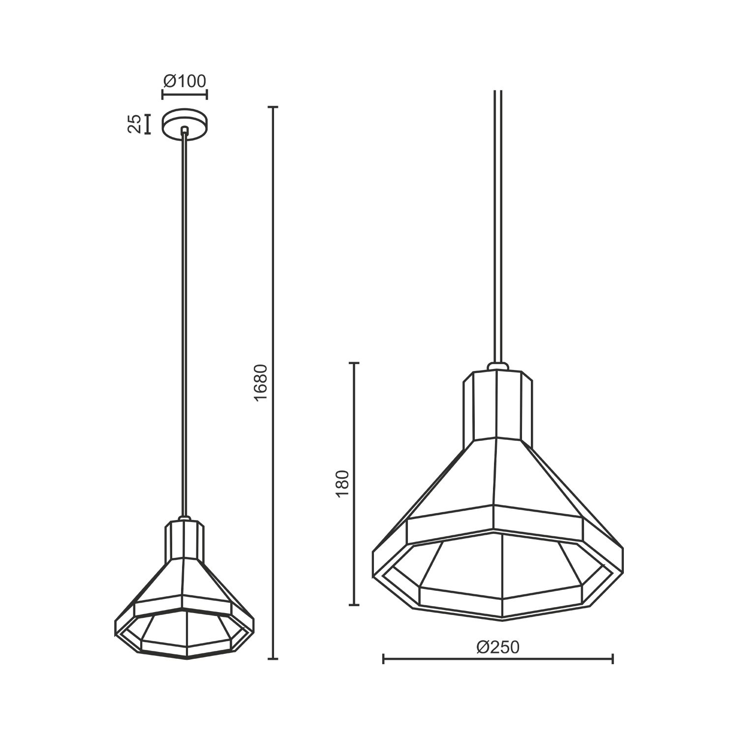 Подвесной светодиодный светильник Ledron SCOPE C