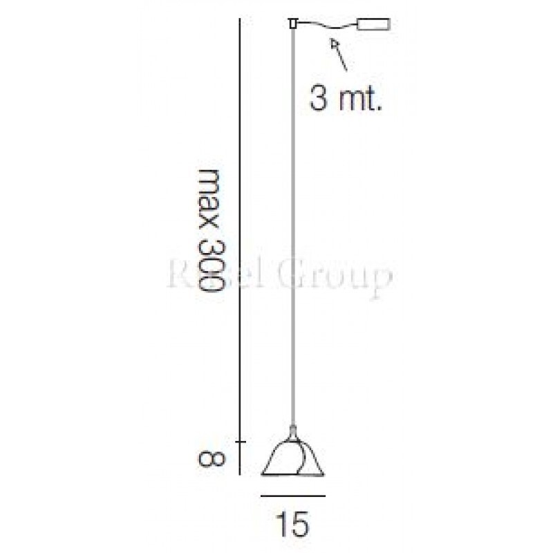 Подвесной светильник Vistosi NINFEA SP P D1