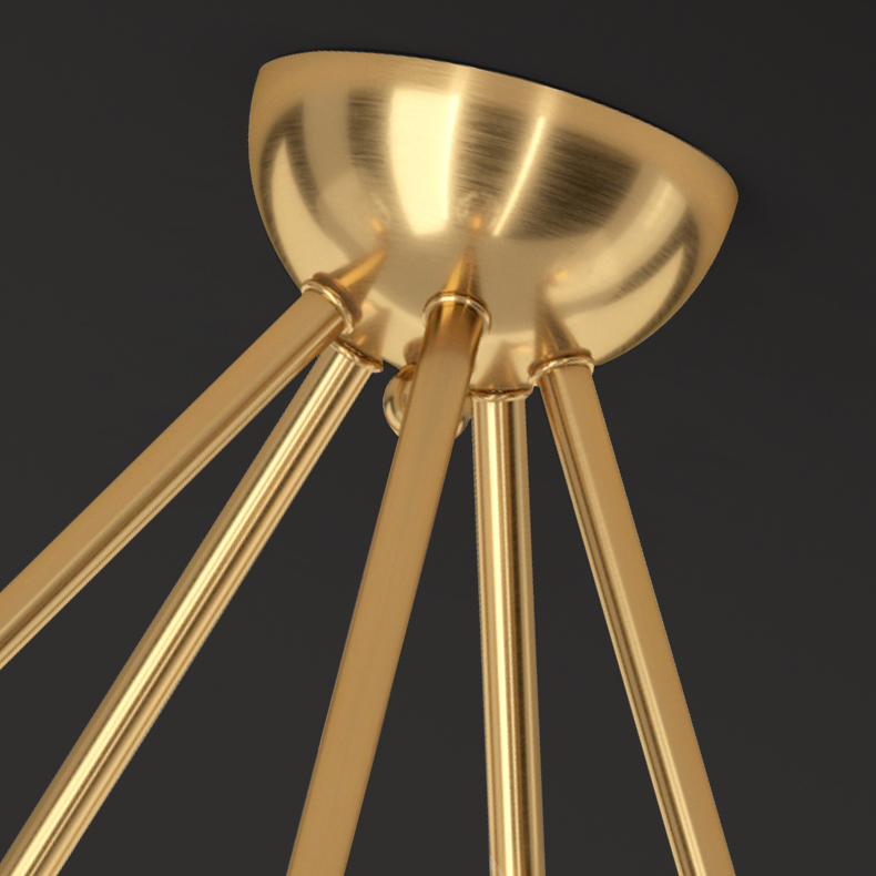Потолочная люстра INGELA CH L12 Brass by ImperiumLoft