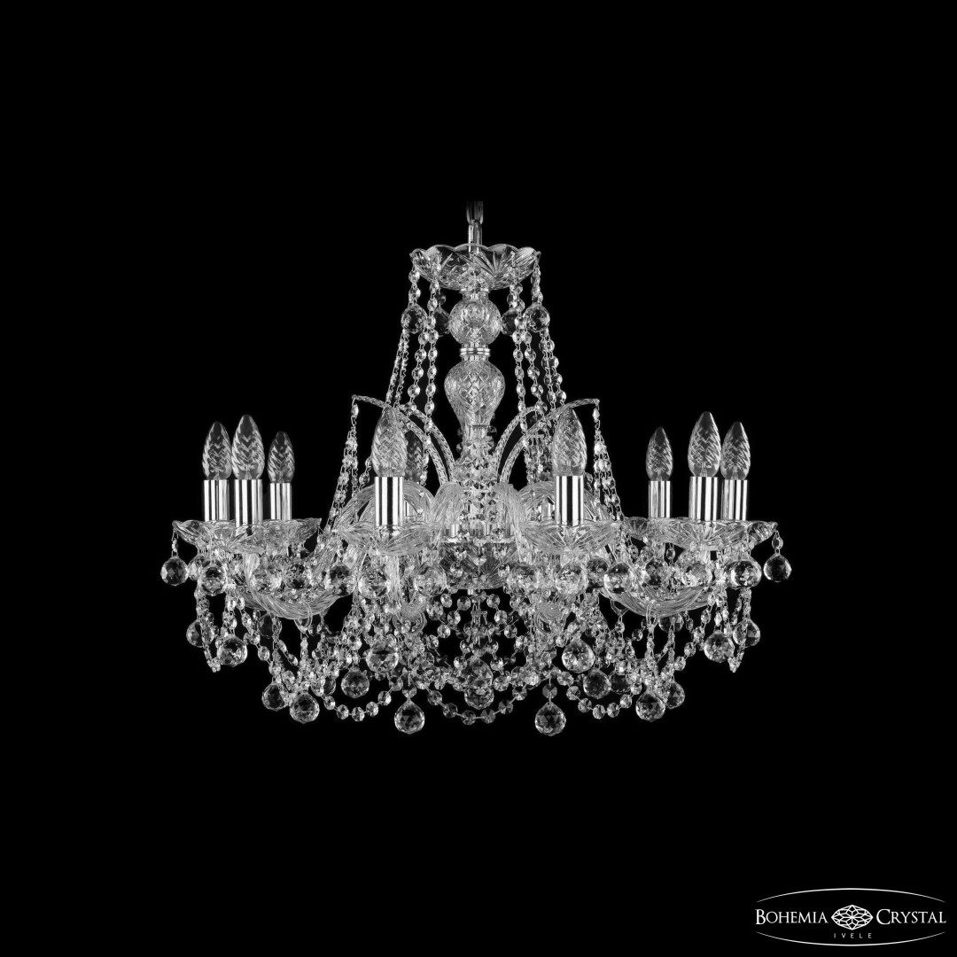 Люстра хрустальная 1411/10/240 Ni Balls Bohemia Ivele Crystal