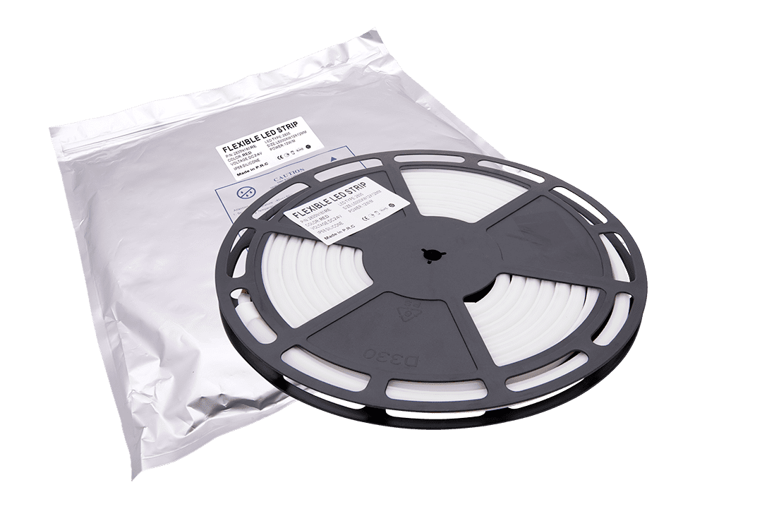 Термостойкая светодиодная лента красного свечения SWG NE8180-24-12-R-68