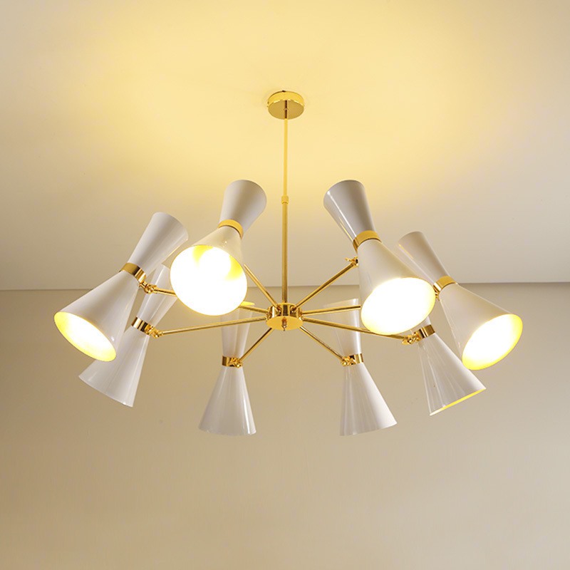 Подвесная люстра BARBELL-X 8 Белый by ImperiumLoft