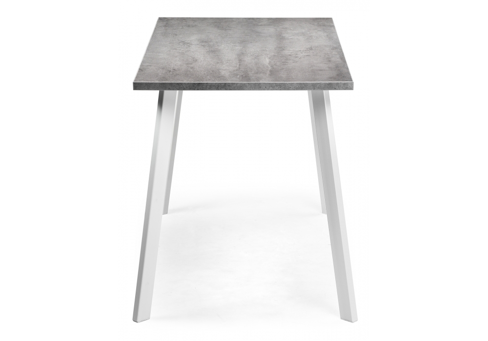Стол деревянный Woodville Тринити Лофт 120х60х75 25 мм бетон / белый матовый 460309