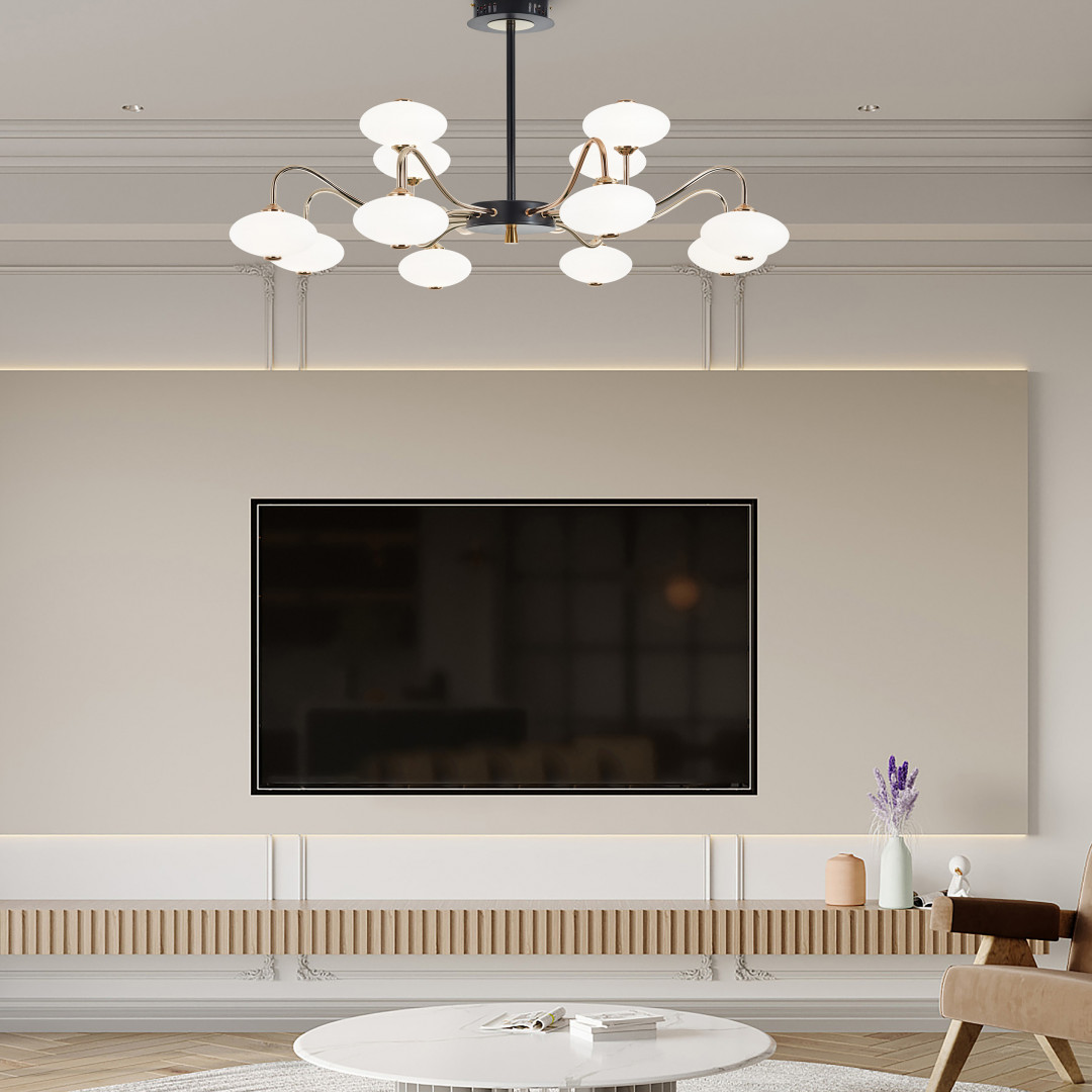 Люстра светодиодная 273908/12 BK/GD Arte Milano