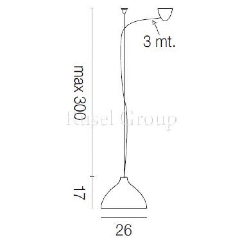 Подвесной светильник Vistosi ALMA SP P D1