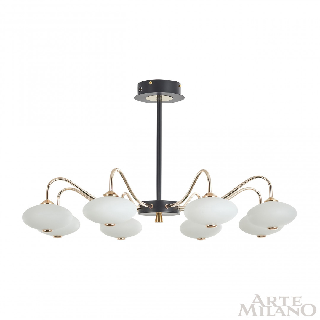 Люстра светодиодная 273908/8 BK/GD Arte Milano